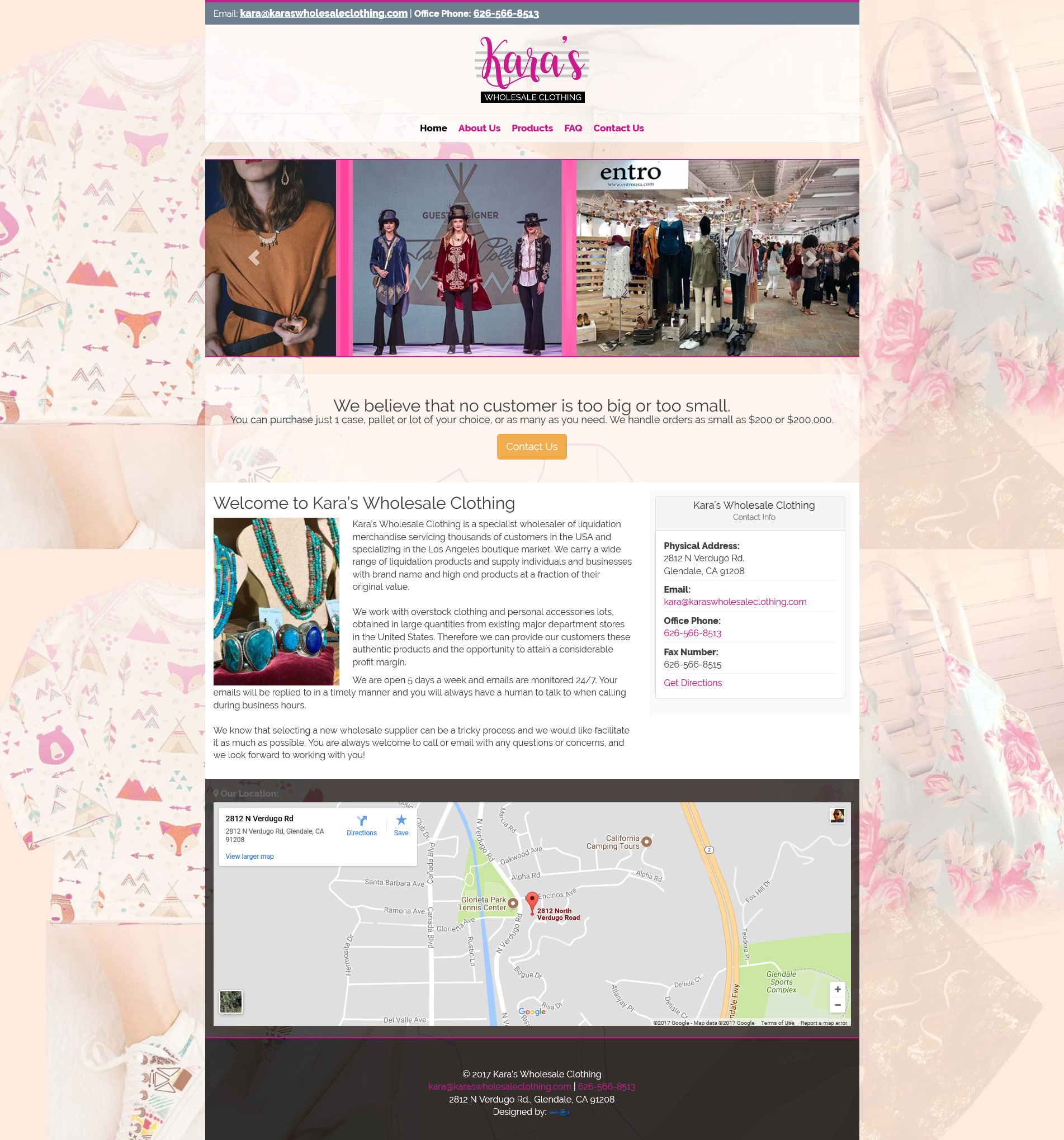 Web-Design-ReflexZion-karas-wholesale-website